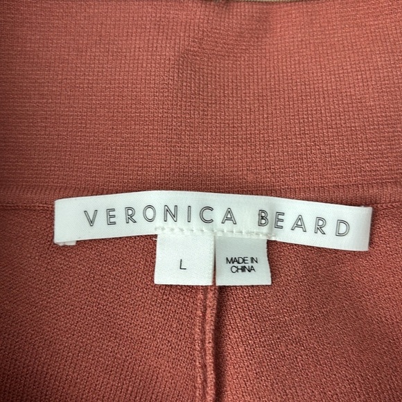 Veronica Beard Roland Striped Stretch-knit Culottes In Terracotta - Picture 4 of 5